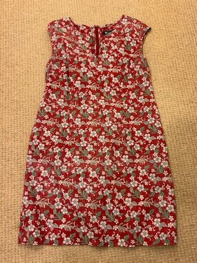 Reyn Spooner Womans Red Inside Out Floral Hawaiian aloha dress size 12